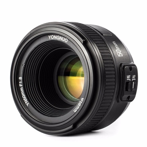 YONGNUO Auto Focus Lens YN 50MM F/1.8 For Nikon D7200 D5300 D5200 D750 D500 D4s ► Photo 1/6