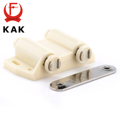 KAK Double Cabinet Catch Kitchen Door Stopper Soft Quiet Close Magnetic Push to Open Touch Damper Buffers For Furniture Hardware ► Photo 1/6