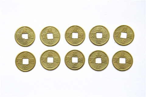 20PCS 24mm Traditional Chinese Ancient Feng Shui Lucky Coin Good Fortune Dragon Wealth Money For Collection Gift ► Photo 1/4