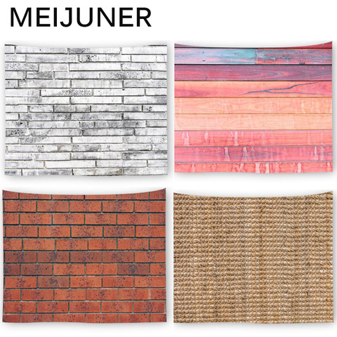 Meijuner 3D Printed Brick Wood Stone Wall Tapestry Hanging Mandala Boho Psychedelic Hippie Tapestry Home Decoration Towel MJ150 ► Photo 1/6