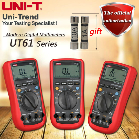 UNI-T UT61A UT61B UT61C UT61D UT61E True RMS digital multimeter/analog bar/large capacitance measurement/automatic shutdown ► Photo 1/1