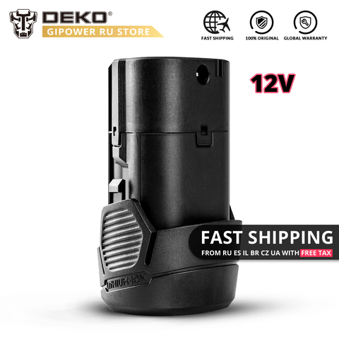 DEKO 12V MAX 1300mAh Lithium Battery For GCD12DU3 Cordless Drill ► Photo 1/2