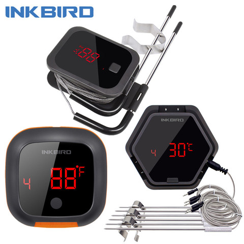 IBT 2X 4XS 6X 3 Types Food Cooking Bluetooth Wireless BBQ Thermometer IBT-2X Probes&Timer For Oven Meat Grill Free App Control ► Photo 1/6