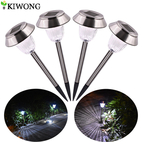 Solar Lights Outdoor Solar Ground Light Stainless Steel Yard Lawn Driveway Sidewalk Outside Light Landscape Lighting Lamp ► Photo 1/1