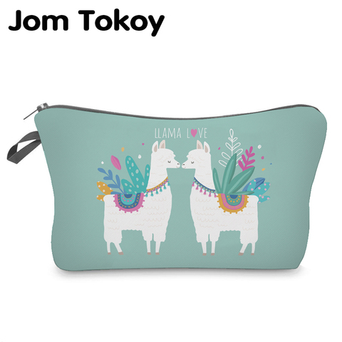 Jom Tokoy Water Resistant Cosmetic Organizer Bag Makeup bag Printing Llama Cosmetic Bag Fashion Women Multifunction Beauty Bag ► Photo 1/6