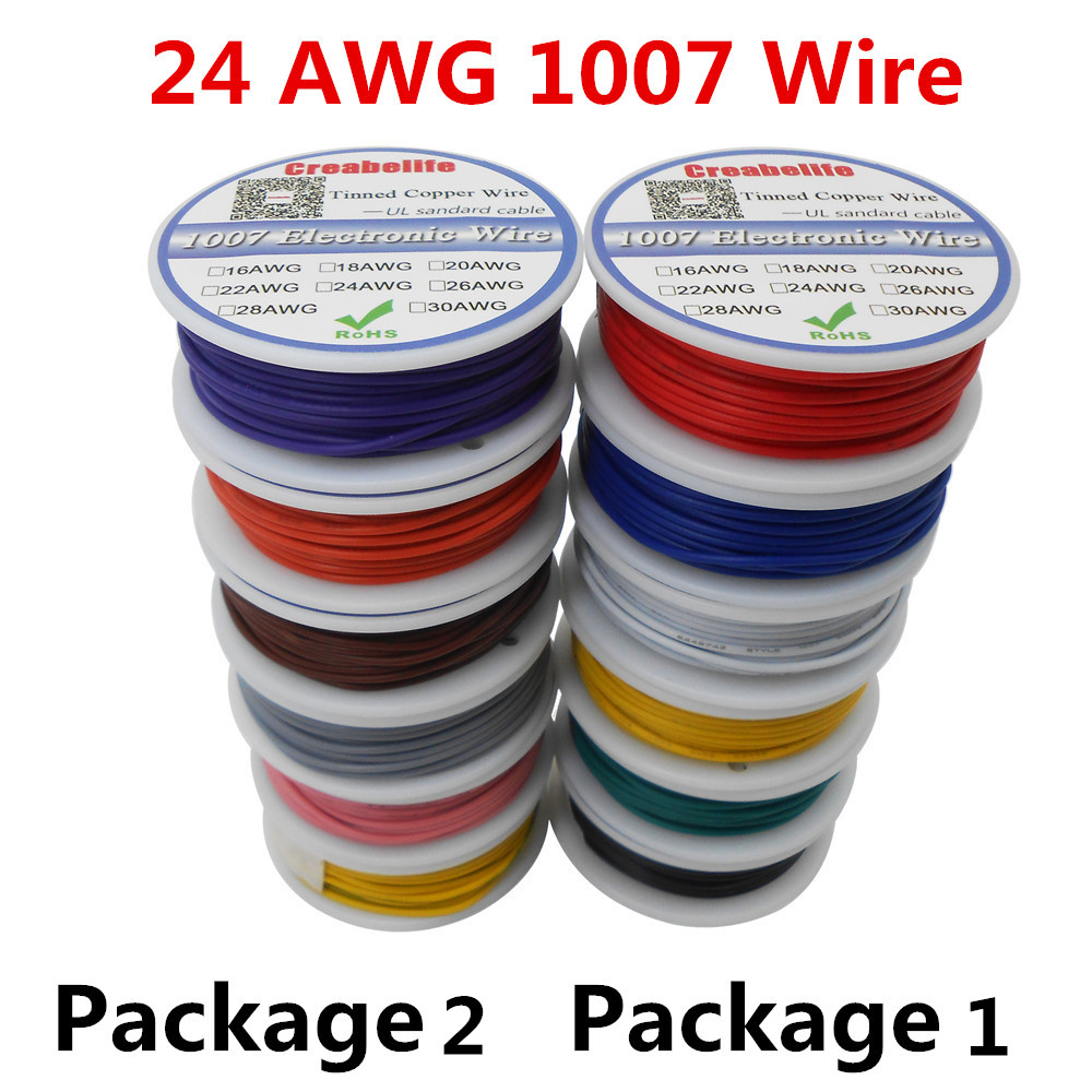 18AWG 20AWG 22AWG 24AWG Flexible Cable Cord Rolls Stranded Equipment Wire 10M