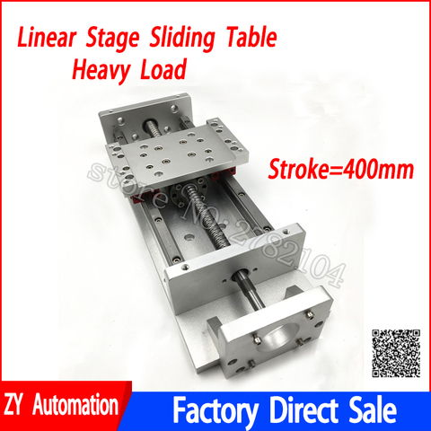 Stroke 400mm Linear Stage Actuator Sliding Table Square Rail SFU1605 Cross Slide Sliding Working Table CNC Milling ► Photo 1/1