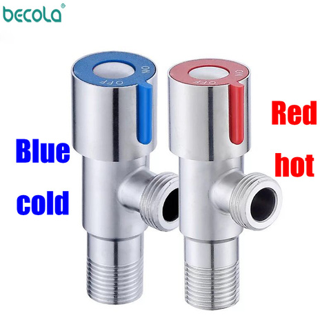 BECOLA  Angle Valves SUS304 stainless steel brushed finish filling valve Bathroom Accessories Angle Valve for Toilet Sink ► Photo 1/5
