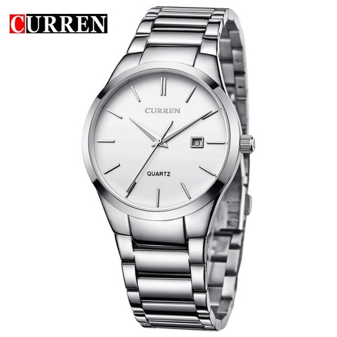 relogio masculino CURREN Luxury Brand Full Stainless Steel Analog Display Date Men's Quartz Watch Business Watch Men Watch 8106 ► Photo 1/6