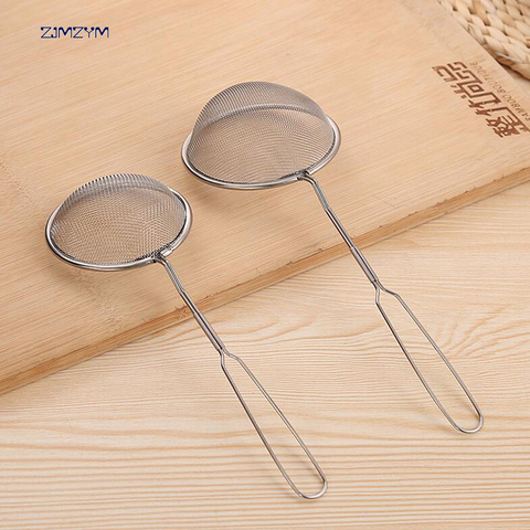 1pc Stainless Steel Ultrafine Filter Oil Filter Drain Grease Filter Oil Spoon Fishing Colander Soup Pot Small Colander ► Photo 1/5