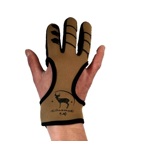 Protective 3 Fingers Hand Leather Black Guard Glove Safety Archery for Recurve Compound Bow Shooting crossbow slingshot hunting ► Photo 1/5