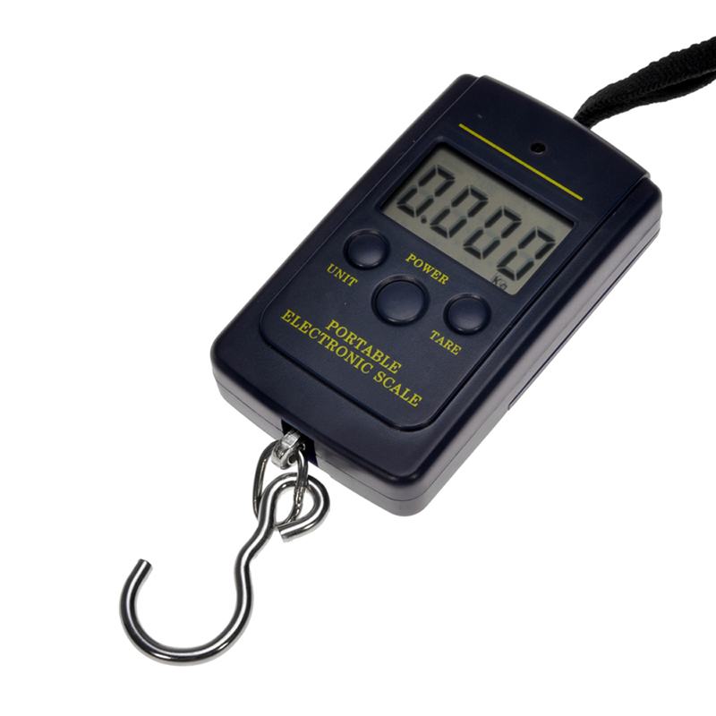 Portable 40kg-10g Electronic Digital Hanging Luggage Fishing Weight Scale 
