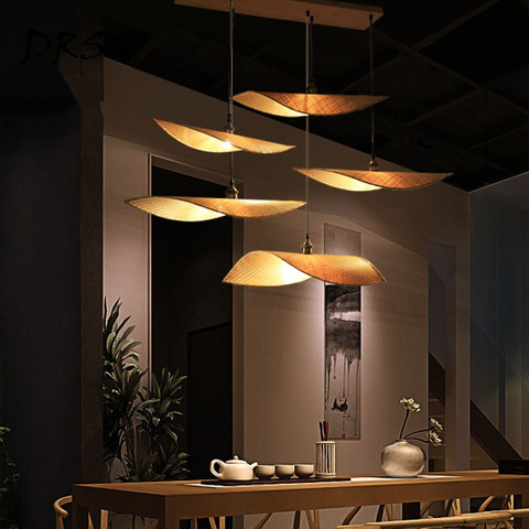 Southeast Asia Pendant Lights Handmade Bamboo Hanging Lamp For Living Room Dining Room Bar Decoration Indoor Lighting Hanglamp ► Photo 1/1