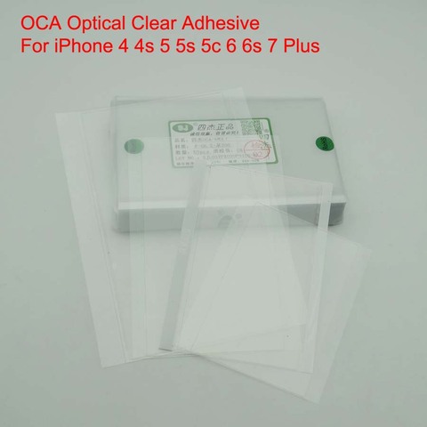 2pcs/lot OCA Optical Clear Adhesive Film Sticker Glue For iPhone 4 4s 5 5s 5c 6 6s 7 Plus 4.7'' 5.5'' Screen Lens Repair ► Photo 1/1