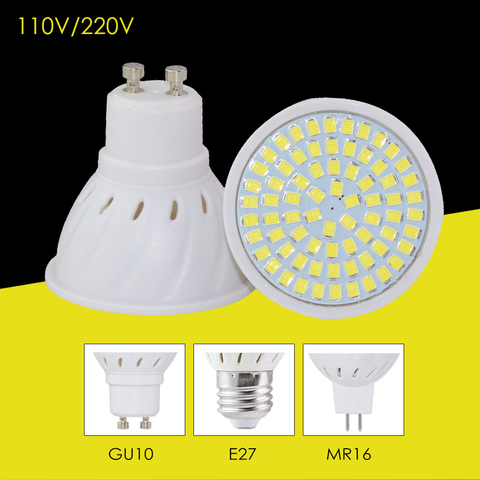 220V 110V Led Bulb Lamp GU10 E27 MR16 Base Light Power 8W 6W 4W High Bright Spotlight Focos Bombillas Led For A++ Home Lighting ► Photo 1/6