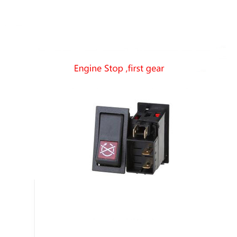 SIX TYPES First Gear Car Trolley Bus Modified Rocker Switch Button 50x26x50MM(engine stop+larme/fan/power/wiper/fog lamp switch) ► Photo 1/6