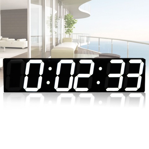 Large Digital Wall Clock LED Modern Clock Stopwatch Countdown Timer Watch  Big