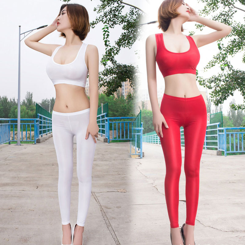 Women's Mesh Sheer Leggings Transparent See Through Skinny Pencil Pants  Trousers