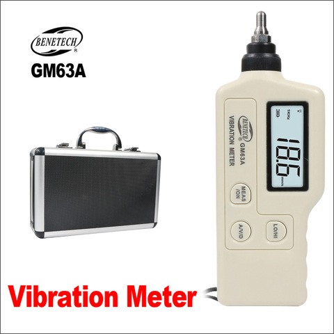BENETECH Vibration Analyzer Digital Vibration Meter Device Probe Analizador De Vibraciones Handheld GM63A Vibrator Tester ► Photo 1/6