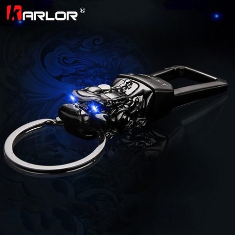 LED Light Chinese Brave Troops Model Car Keychain Key Ring Holder Key chain Automobiles Car Styling Car Accessories Fashion Gift ► Photo 1/5