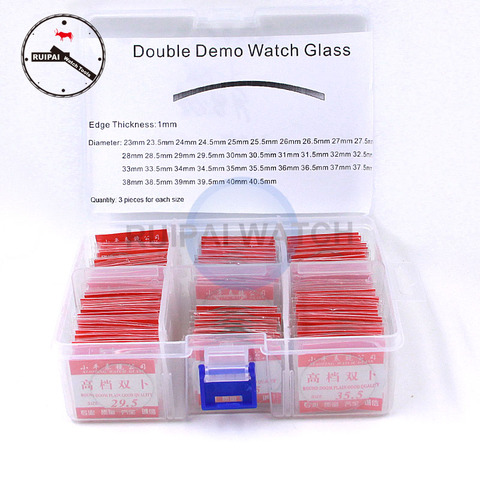 108pcs/lot Double Dome Watch Glass,Round Mineral Dia 23mm~40.5mm Daul Curved Watch Glass Replacement Parts for Watchmakers ► Photo 1/5