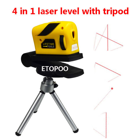 360 Degree Infrared Laser Level With Tripod And Base Micro Tuning Self Levelling Horizontal and Vertical Cross-Line Mini Laser ► Photo 1/6