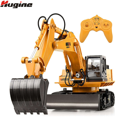 RC Truck 11CH Excavator Alloy 2.4G Backhoes Bulldozer Remote Control Digger Engineering Vehicle Model Electronic Kids Hobby Toys ► Photo 1/6
