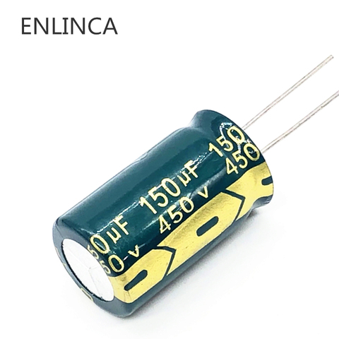 2pcs/lot RA03 450V 150UF size 18*30MM high frequency low impedance 400V150UF aluminum electrolytic capacitor 20% ► Photo 1/1