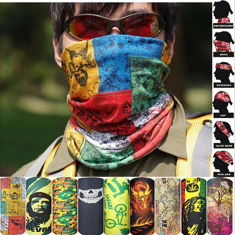 Outdoor Climbing Hiking Cycling Skiing Fishing Windproof UV Protection Camouflage Bandana Face Mask Neck Scarves Wraps Headwear ► Photo 1/6
