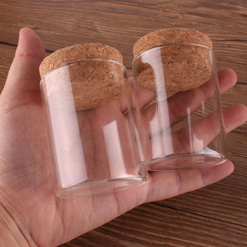 12pcs 50ml size 47*60mm Test Tube with Cork Stopper Spice Bottles Container Jars Vials DIY Craft ► Photo 1/4