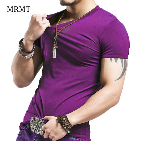 2022 Brand New Men T Shirt Tops V neck Short Sleeve Tees Men's Fashion Fitness Hot T-shirt For Male Free Shipping Size 5XL ► Photo 1/6