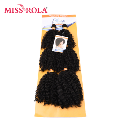 Miss Rola Short Wavy Double Hair Weft Weave 100% Kanekalon Fiber Synthetic Hair Extensions 6pcs/lot ► Photo 1/5