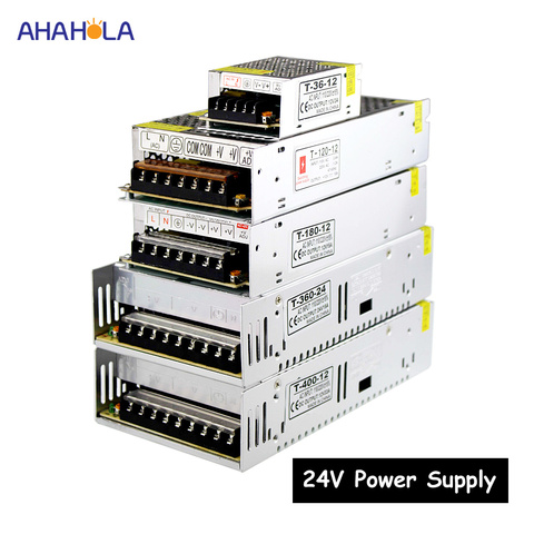 dc 24v power supply 2a 1a 3a 5a 8a 10a 20a 100w 150w 400w 500w ac 220v to 24V switching power supply alimentatore unit dc smps ► Photo 1/6