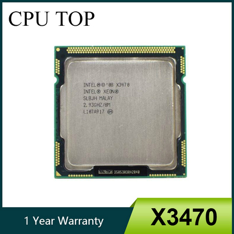 intel Xeon X3470 Processor 8M Cache 2.93 GHz SLBJH LGA1156 CPU equal i7 870 working 100% ► Photo 1/2