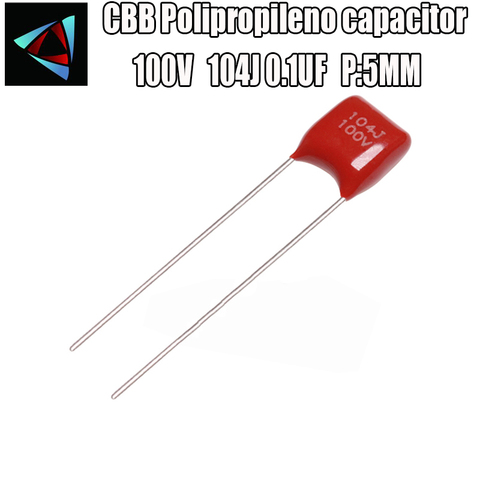 42pcs 100V 104J 0.1UF Pitch 5mm CBB filme de Polipropileno capacitor ► Photo 1/1