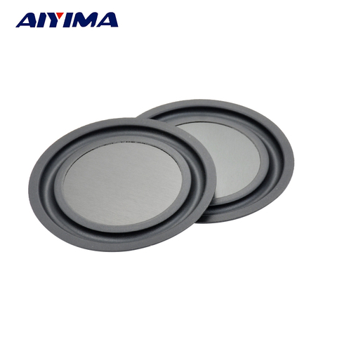 AIYIMA 2Pcs 3.5Inch 85MM Loudspeaker Bass Vibrating Diaphragm Passive Plate Speakers Bass Aids ► Photo 1/6
