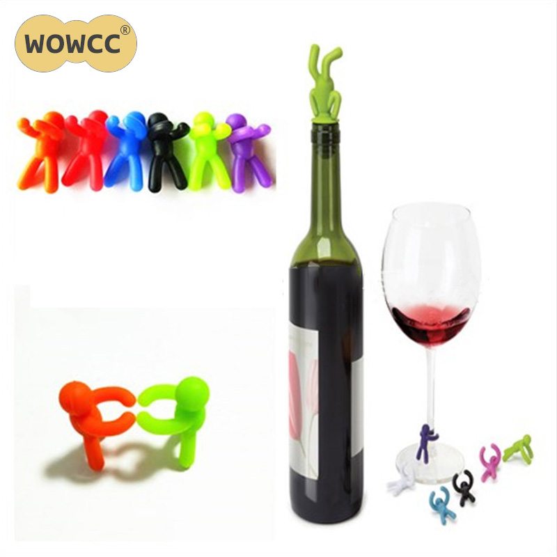 1set Silicone Glass Wine Label Recognizer Glasses Tea Cup Marker Party SupplieCY 