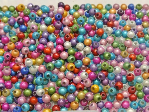 1000 Mixed Color 3D Illusion Acrylic Miracle beads 4mm Spacer ► Photo 1/3
