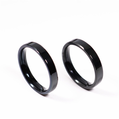 1Pc Tiny Thin 3mm Ring Men Women Titanium Black ► Photo 1/6