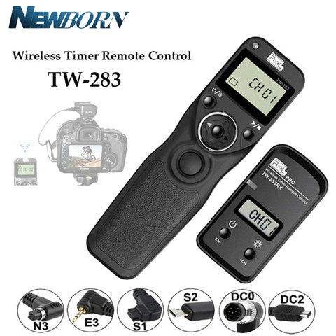Pixel TW-283 Wireless Timer Remote Control Shutter Release (DC0 DC2 N3 E3 S1 S2) Cable For Canon Nikon Sony Camera TW283 ► Photo 1/6