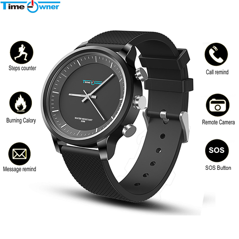 TimeOwner NX03 Bluetooth Smart Watch + Quartz Watch Sport Pedometer Sleep Monitor Call SMS Reminder Remote Camera SOS Smartwatch ► Photo 1/1