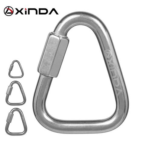 Xinda 316 stainless steel triangle connecting ring Meilong lock Meilong lock triangle lock rock climbing equipment fast security ► Photo 1/6