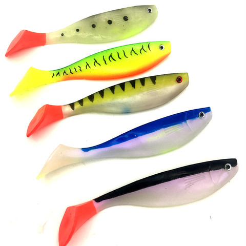27g Soft Sea Fishing Lure Rubber T Shad Pro Big Bait Swimbait T Tail  Trolling Bass Fishing Worm JIG Artificial Bait - Price history & Review