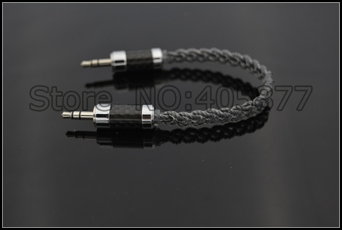 audio silver plated braid 3.5MM audio cable hifi record cable AUX Cable 3.5MM Stereo Cable ► Photo 1/1