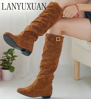 2017 New Big Size 34-44 Style Thigh High Women Woman Femininas Boots Botas Masculina Botines Mujer Chaussure Femme Shoes 889-1 ► Photo 1/6
