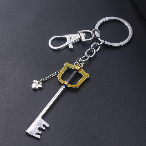 Game Kingdom Hearts Sora Key Keychain Keyblade Weapon Model Removable Metal Keyring Men Car Women Bag Accessories Jewelry ► Photo 1/6