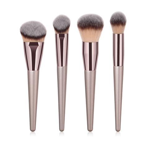 4pcs Makeup Brush Set Foundation Powder Blush Blusher Blending Concealer Contour Highligh Highlighter Face Beauty Make Up Tool ► Photo 1/3