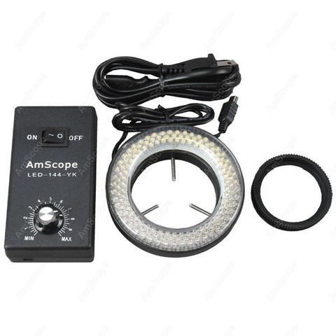 AmScope supplies 144-LED Microscope Ring Light with Adapter ► Photo 1/4