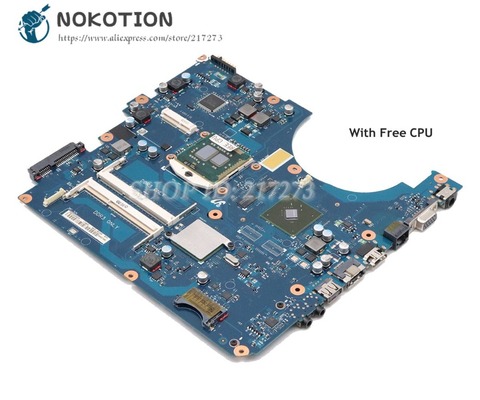 NOKOTION For Samsung NP-R580 R580 Laptop motherboard HM55 DDR3 GT310M graphics Free CPU BREMEN-M BA92-06132A BA92-06132B ► Photo 1/1