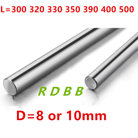 Optical Axis 300 320 330 350 390 400 500 mm Smooth Rods 8mm 10mm  Chromed Hardened cnc parts 3d printer parts ► Photo 1/1